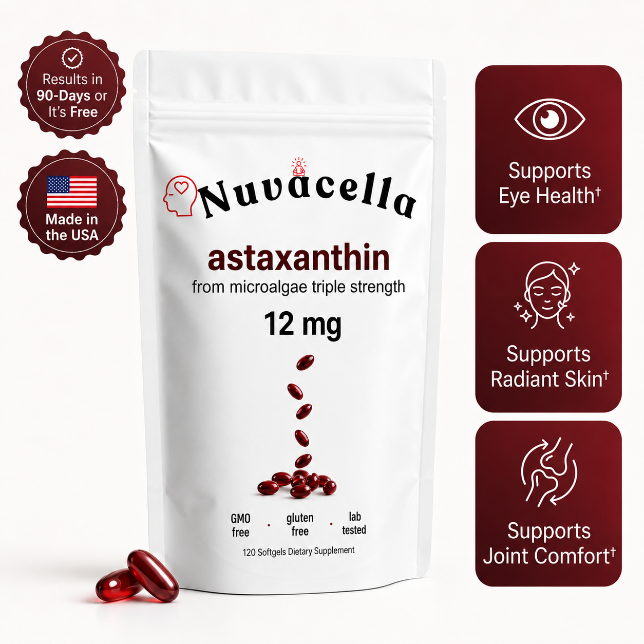 Astaxanthin 12mg Softgels