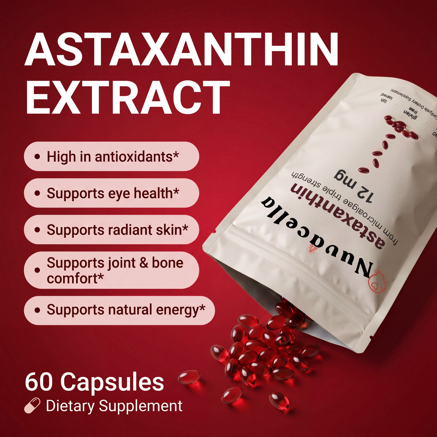 Astaxanthin 12mg Softgels