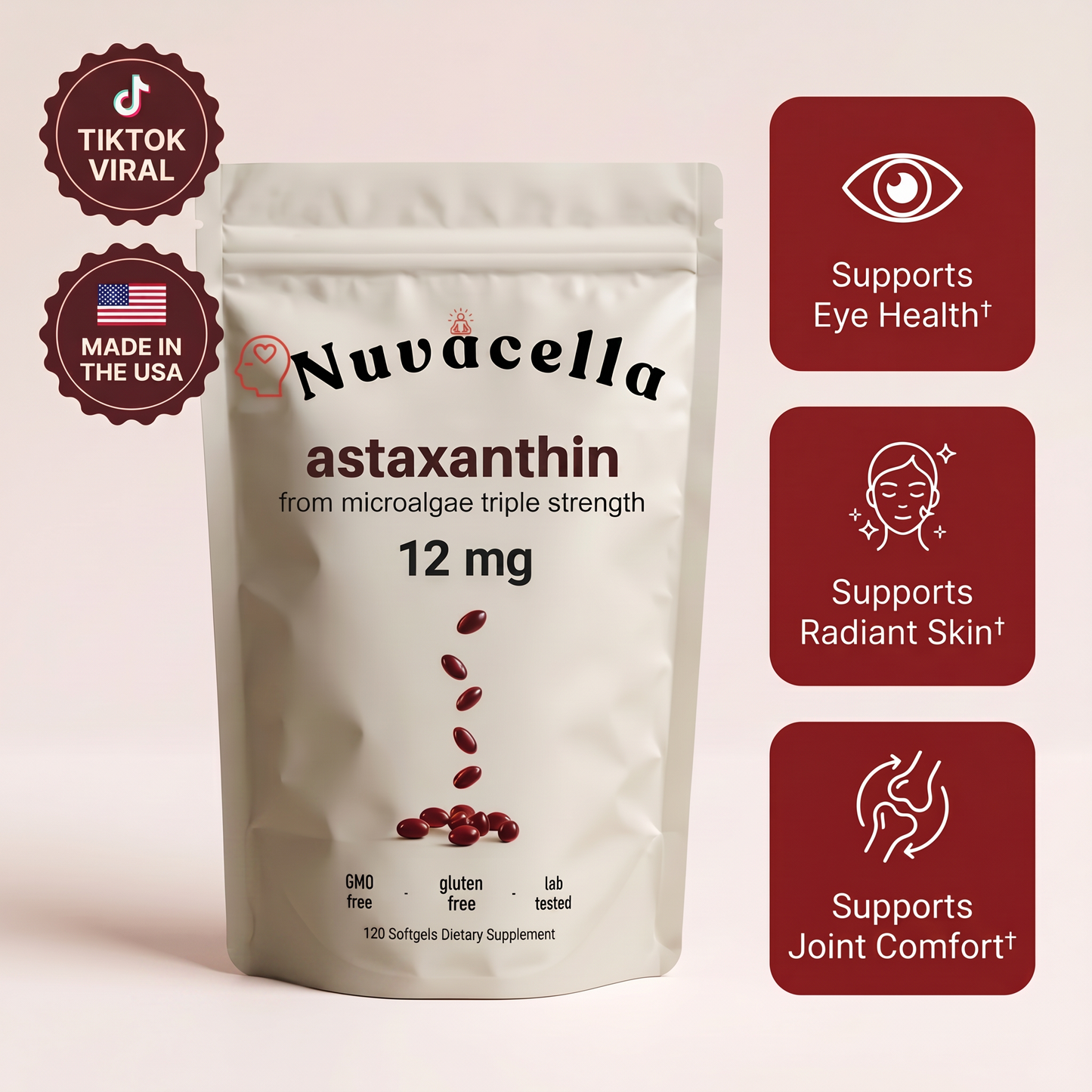 Astaxanthin 12mg Softgels